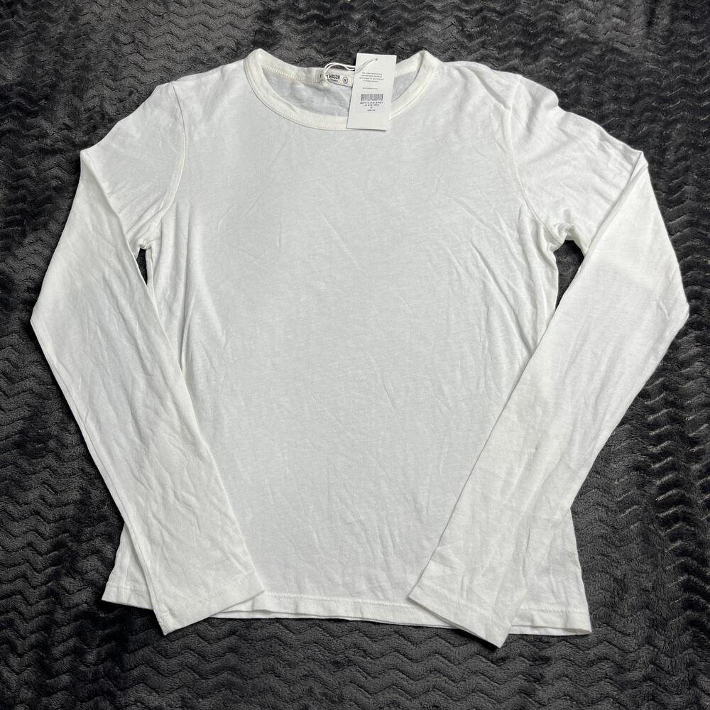 Buck Mason white Cloud Jersey Slim Long Sleeve T-Shirt size Medium NWT